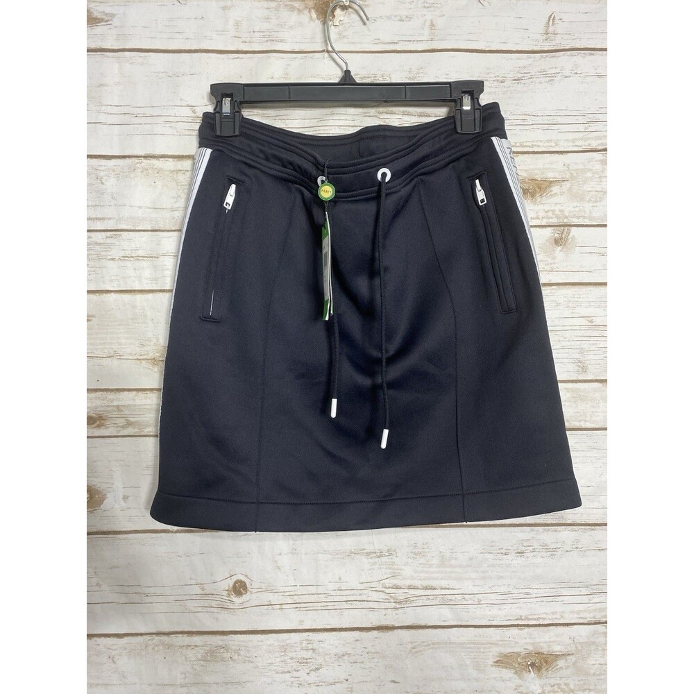 Kenzo Women's Sport Mini Jog Skirt Side Logo Drawstring Navy Blue Size M